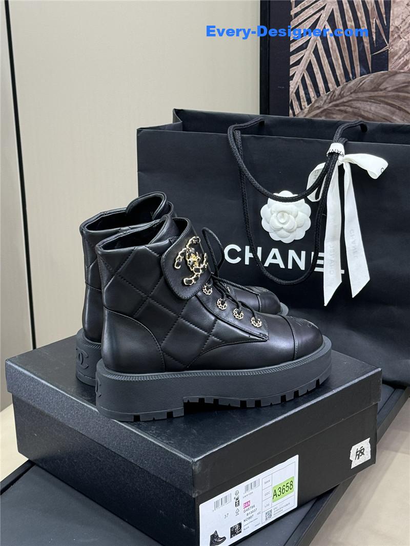 Ch**el combat ankle boots