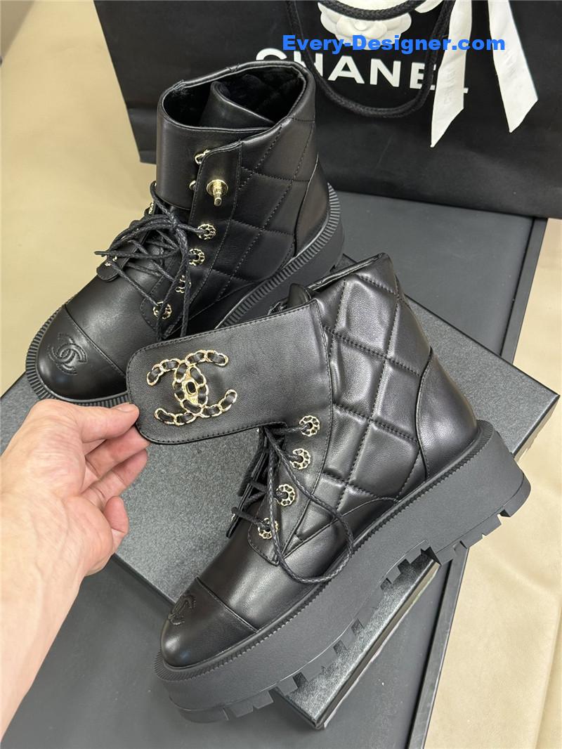 Ch**el combat ankle boots