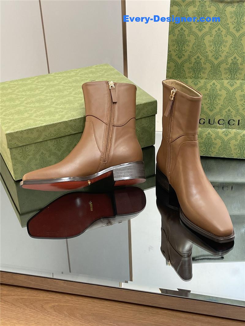 Gvc*1 horsebit-detail 45mm leather ankle boot