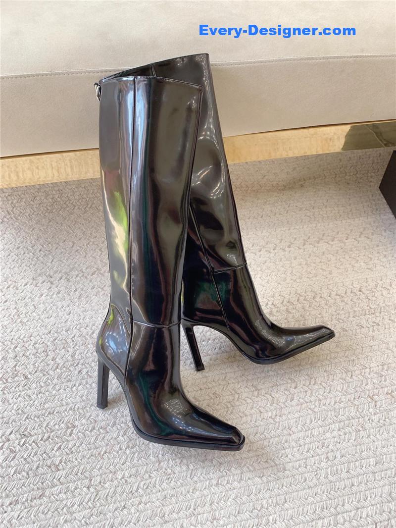 Sa1nt Lau*nt nina high leather boots