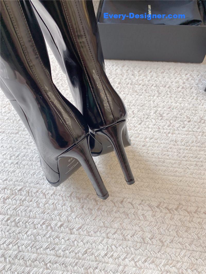 Sa1nt Lau*nt nina high leather boots