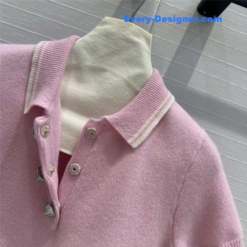 Va1e*ntin0 polo lead short -sleeved sweater replica clothing sites