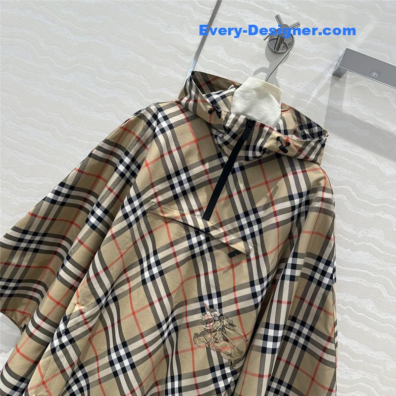 Bv*b*rry checkered cape cloak replica clothing site