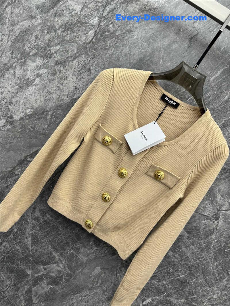 Balmain metal button knitted cardigan replicas clothes