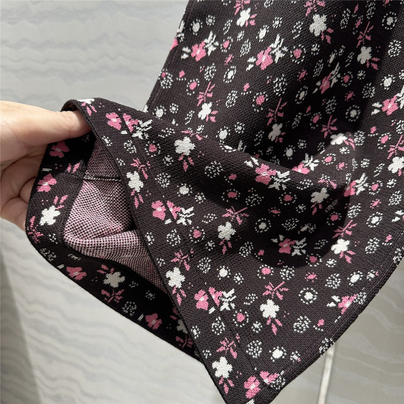 Ch**el glitter knit wide-leg straight pants replicas clothes