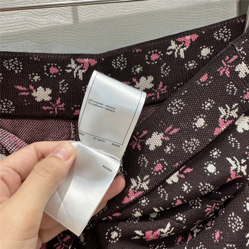 Ch**el glitter knit wide-leg straight pants replicas clothes