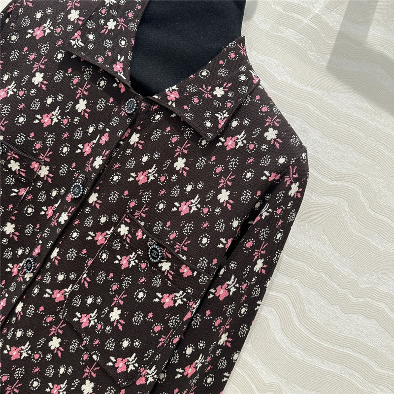 Ch**el glitter knitted lapel coat replica designer clothes