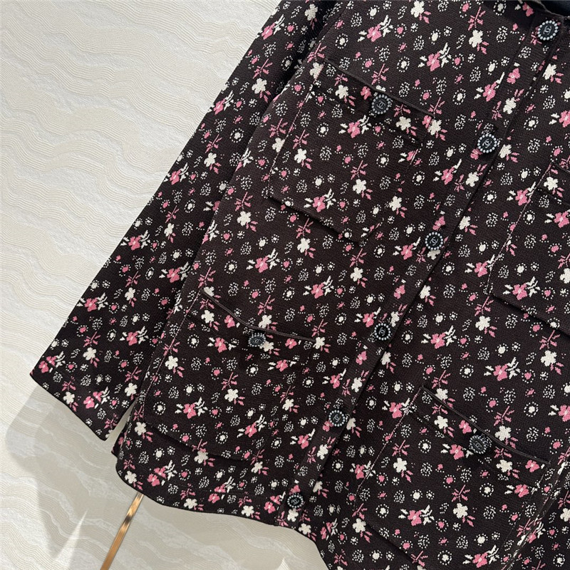 Ch**el glitter knitted lapel coat replica designer clothes