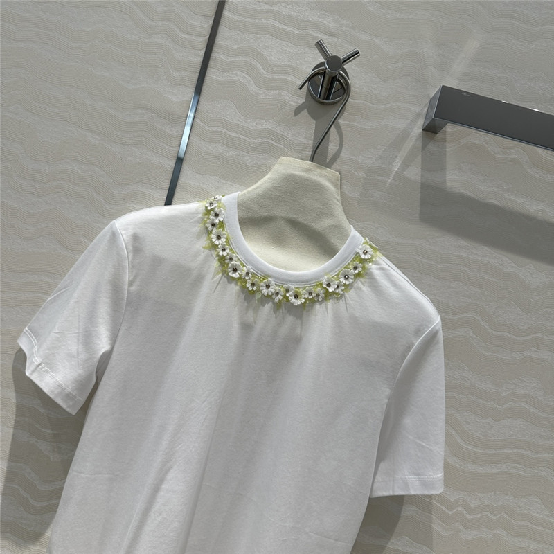 Va1e*ntin0 beaded short sleeve t-shirt replica clothing sites