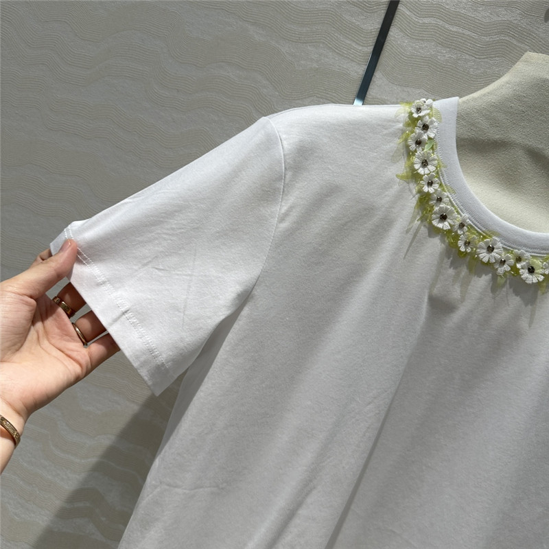 Va1e*ntin0 beaded short sleeve t-shirt replica clothing sites