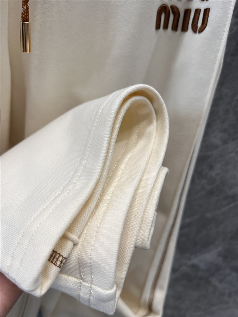 M1um1u elastic waist wide-leg pants replicas clothes