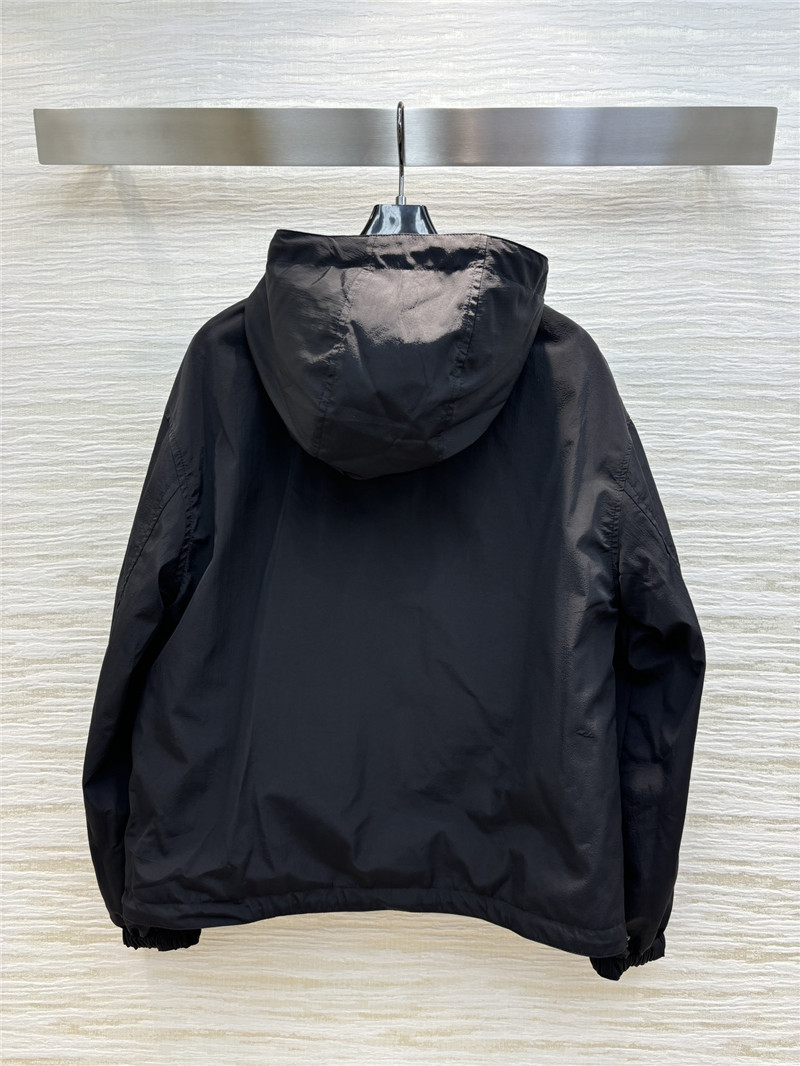 Bv*b*rry hooded check trench coat replica designer clothes