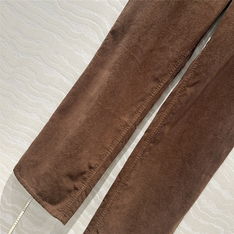 Pra*a corduroy straight pants replica d&g clothing