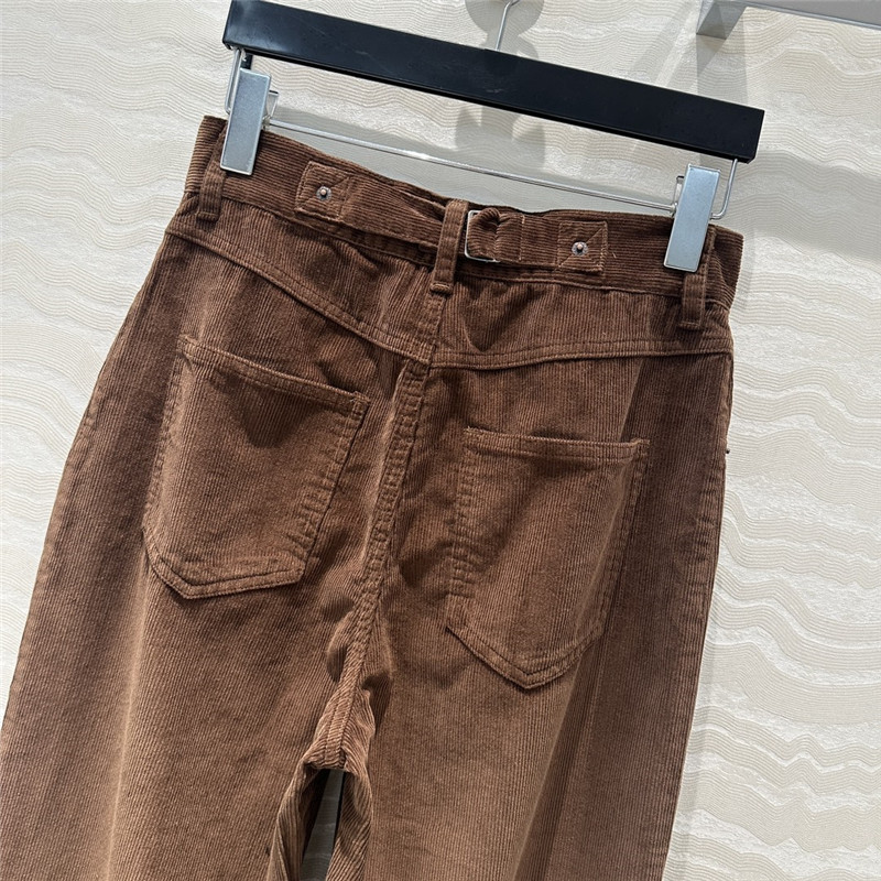 Pra*a corduroy straight pants replica d&g clothing