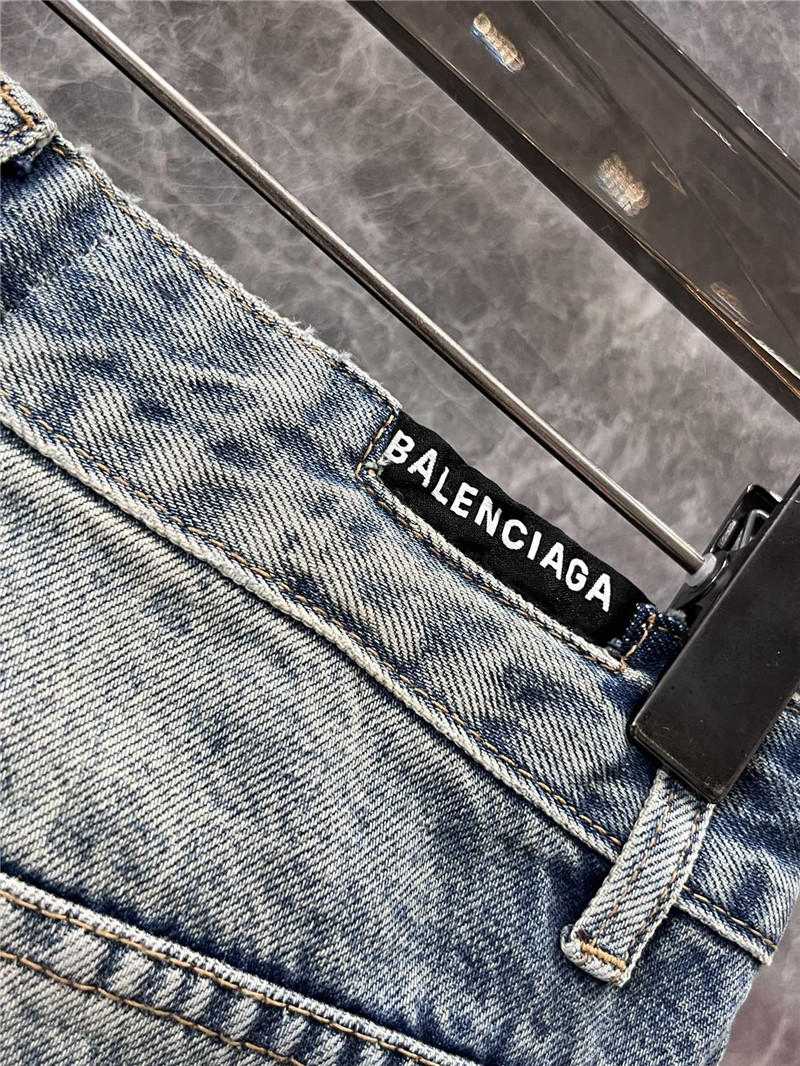 Ba1en*iaga drawstring denim straight pants replica clothing sites