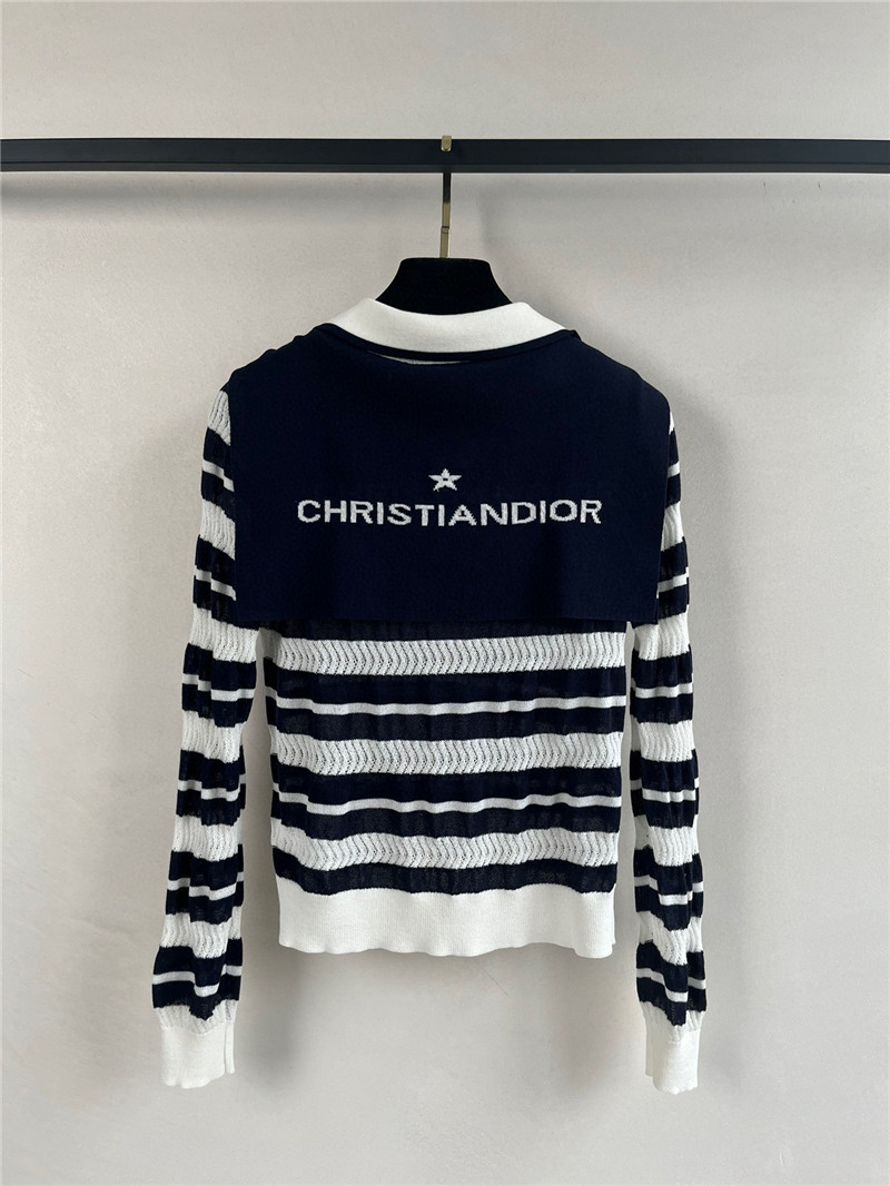 D10r navy collar knitted long sleeve replicas clothes