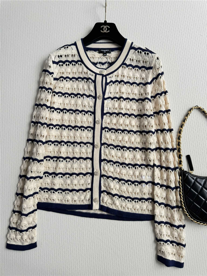 Ch**el new hollow cardigan cheap replica designer clothes