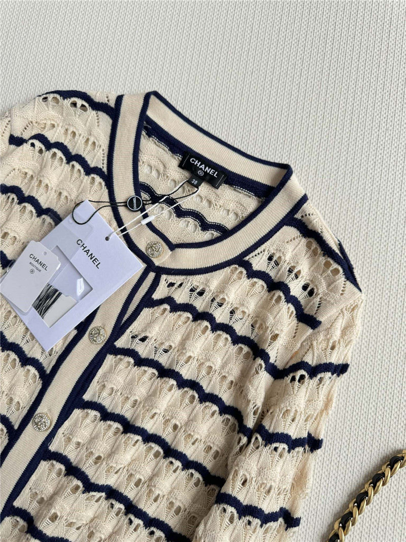 Ch**el new hollow cardigan cheap replica designer clothes