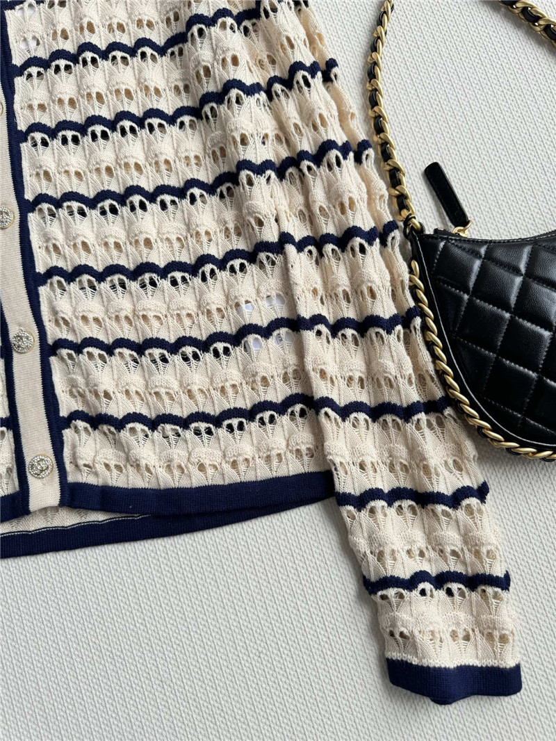 Ch**el new hollow cardigan cheap replica designer clothes