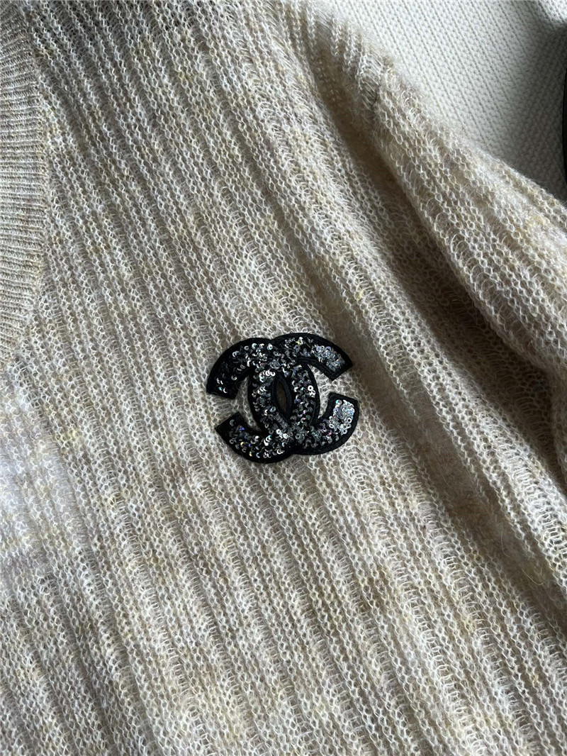 Ch**el embroidered knitted top replica clothing sites