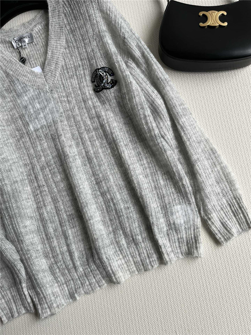 Ch**el embroidered knitted top replica clothing sites