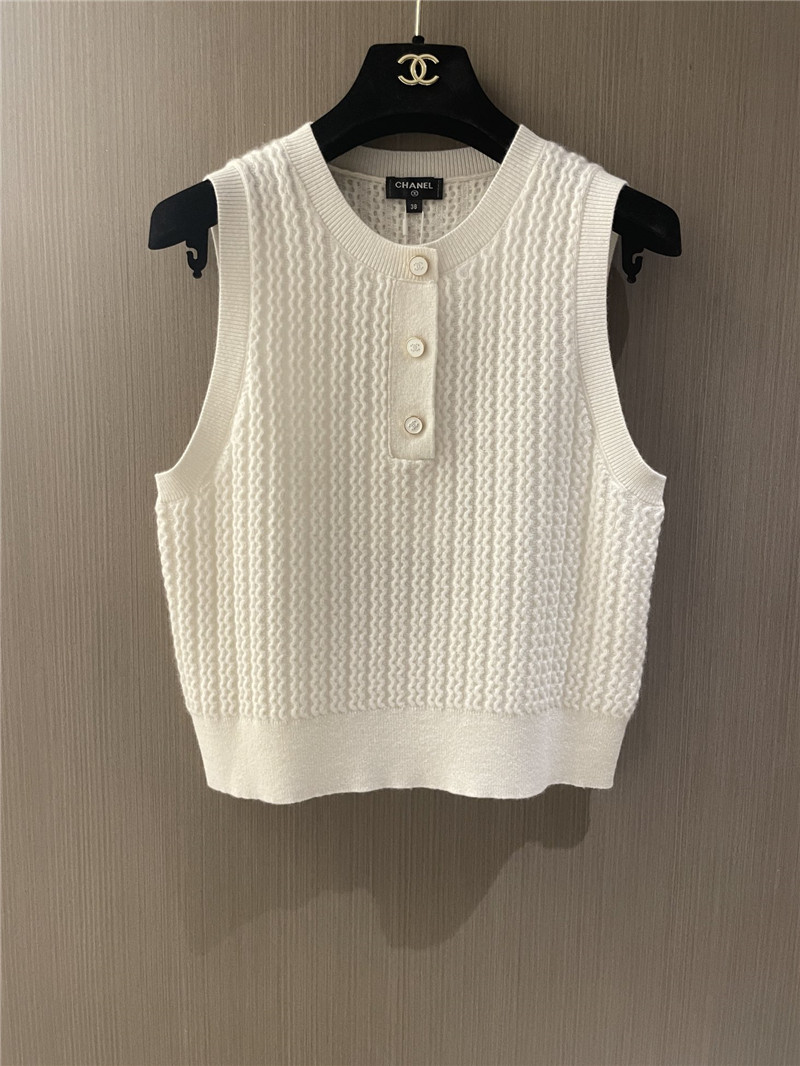 Chanel cashmere button vest replica d&g clothing
