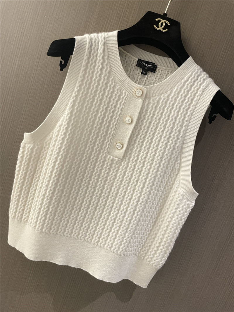 Chanel cashmere button vest replica d&g clothing