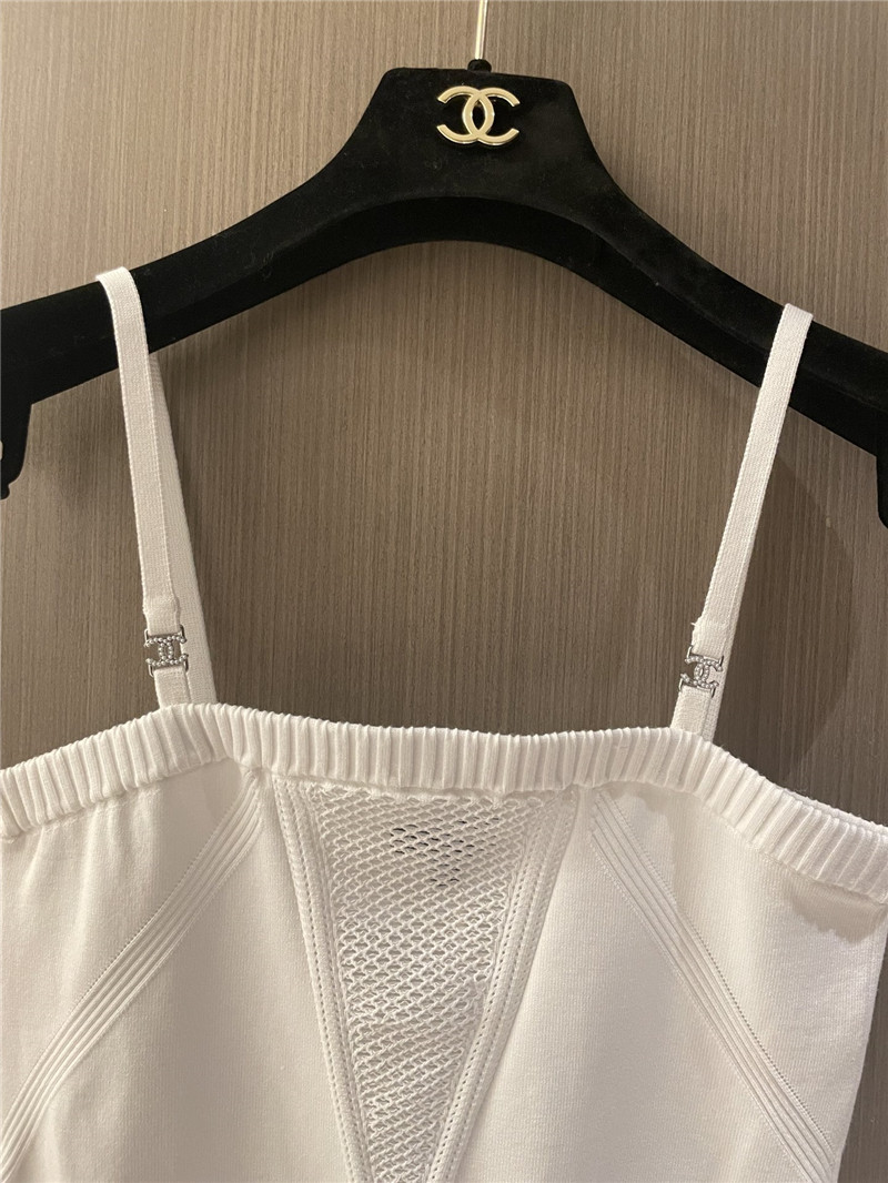 Chanel hollow pearl logo sling replica clothing sites