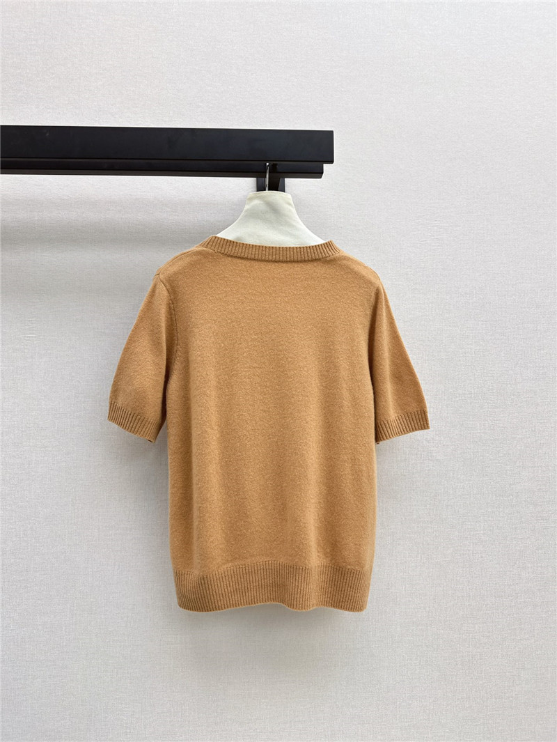 louis vuitton LV knitted short-sleeved top replicas clothes