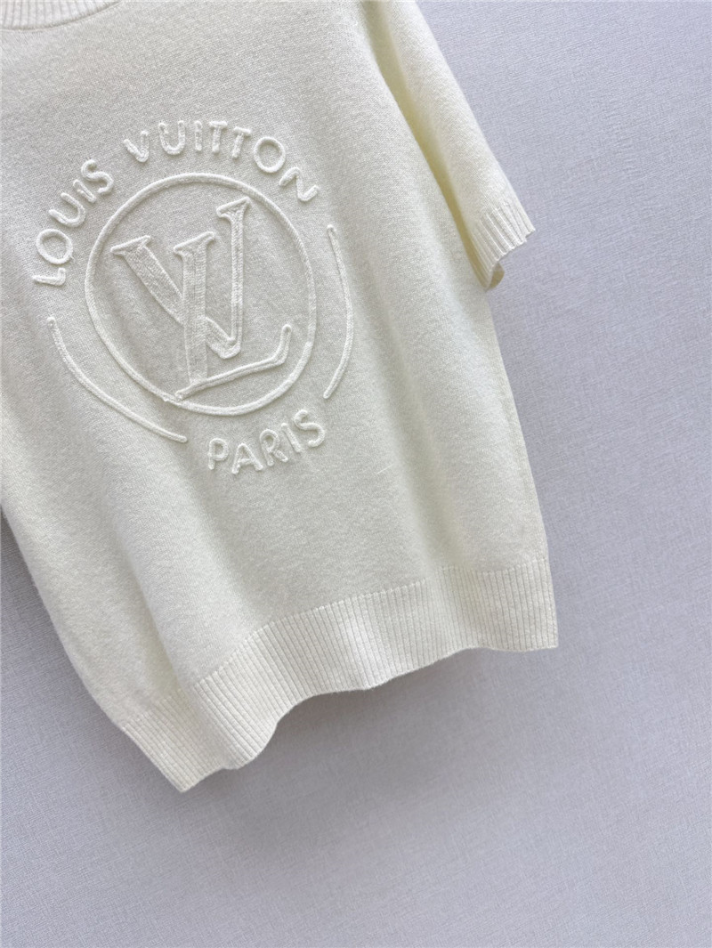 l0vis Vvtt0n lv knitted short-sleeved top replicas clothes