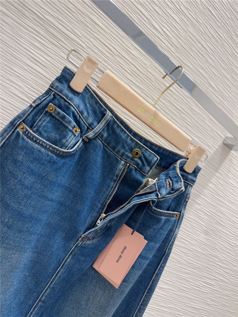 M1um1u denim skirt replica clothing sites
