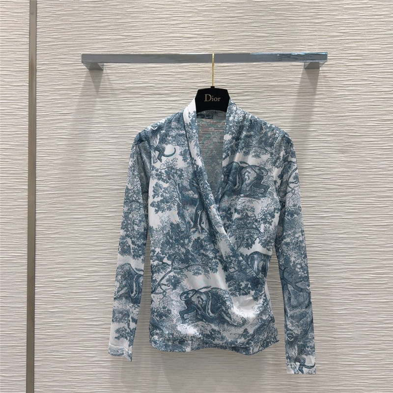 dior semi-transparent top replica clothing sites