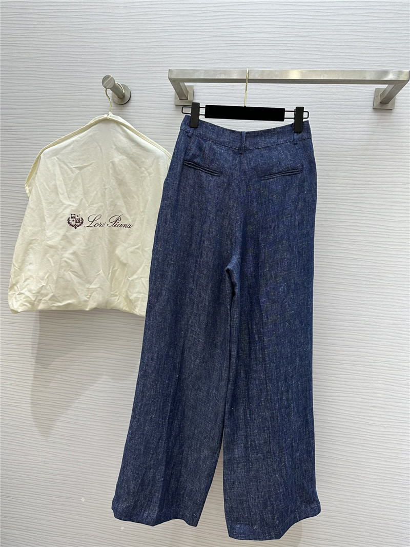 L0r0 P1ana linen wide-leg trousers replica clothing sites