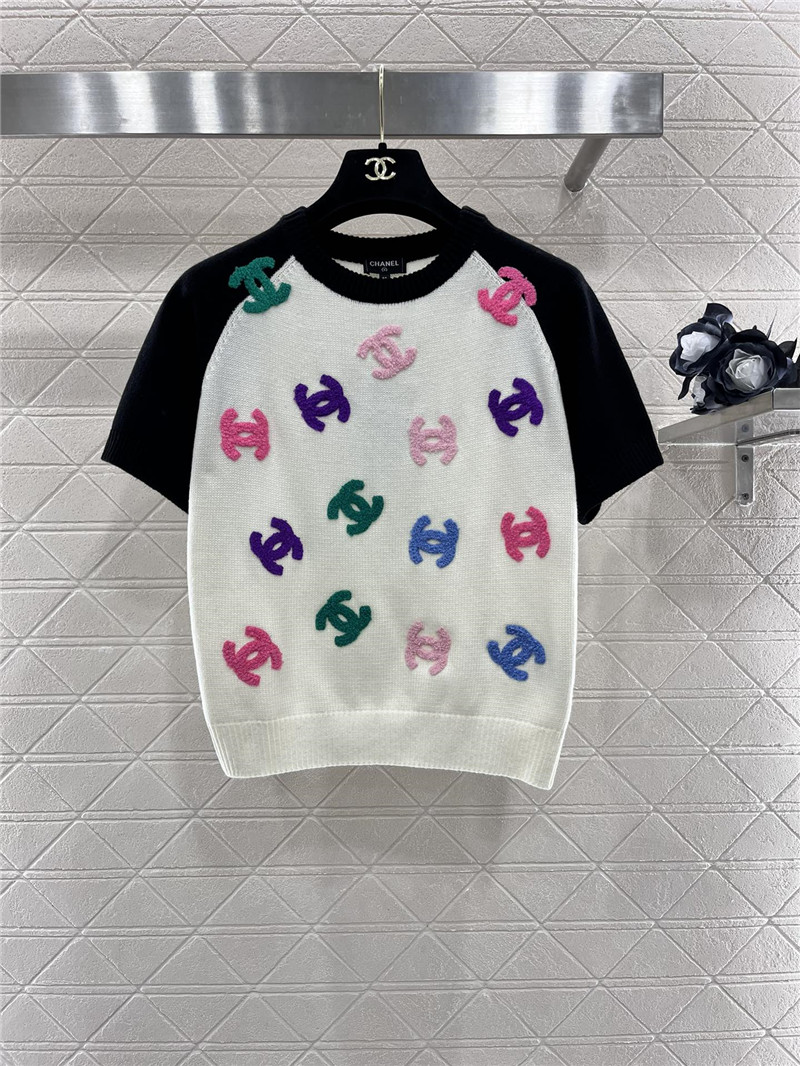Chanel knitted short-sleeved sweater replica clothing sites