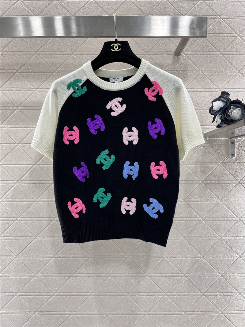 Chanel knitted short-sleeved sweater replica clothing sites