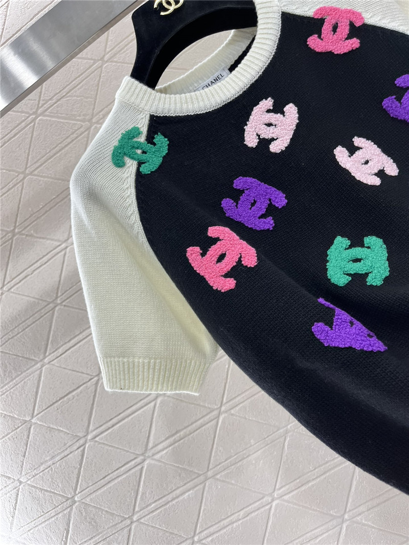Chanel knitted short-sleeved sweater replica clothing sites