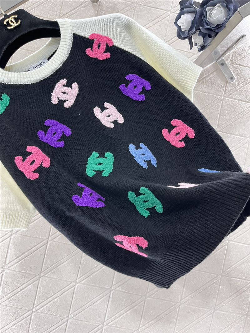 Chanel knitted short-sleeved sweater replica clothing sites
