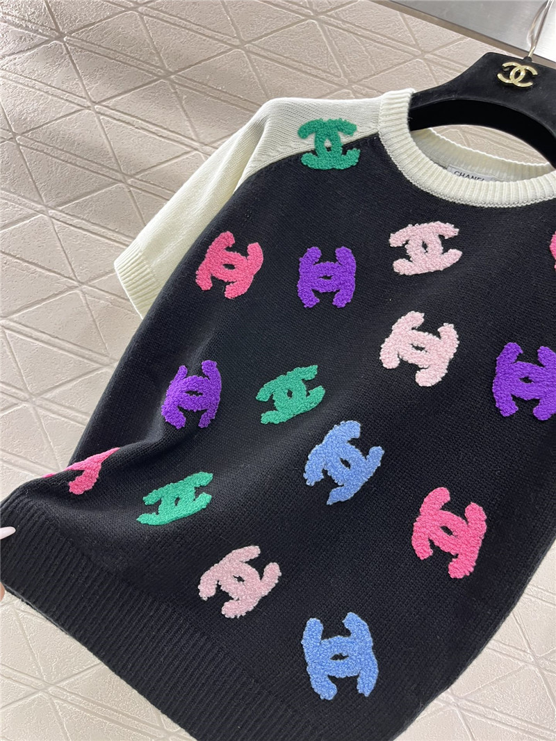 Chanel knitted short-sleeved sweater replica clothing sites