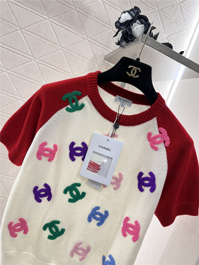 Chanel knitted short-sleeved sweater replica clothing sites