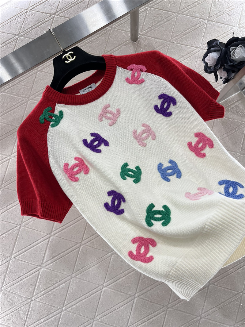 Chanel knitted short-sleeved sweater replica clothing sites