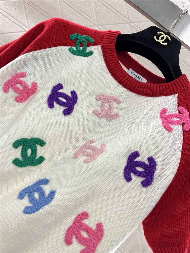 Chanel knitted short-sleeved sweater replica clothing sites