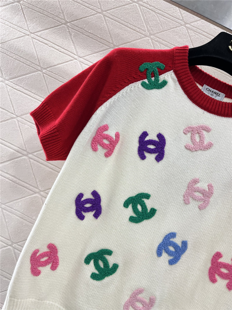 Chanel knitted short-sleeved sweater replica clothing sites