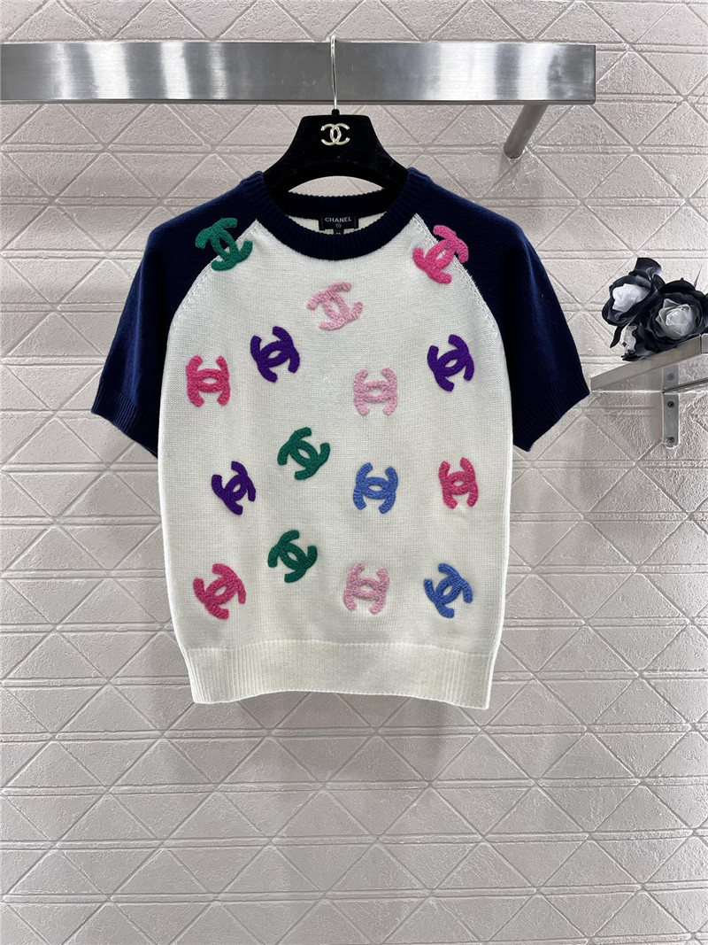 Chanel knitted short-sleeved sweater replica clothing sites