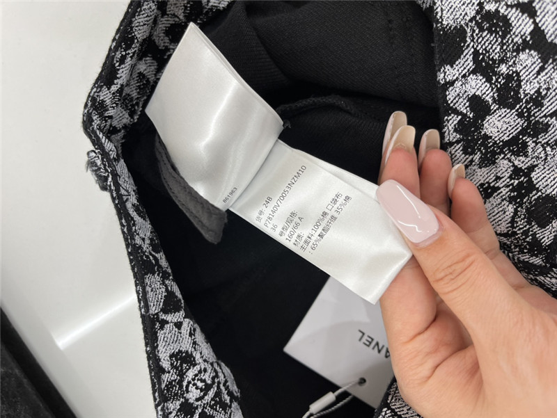 Ch**el laser floral denim skirt replica clothing