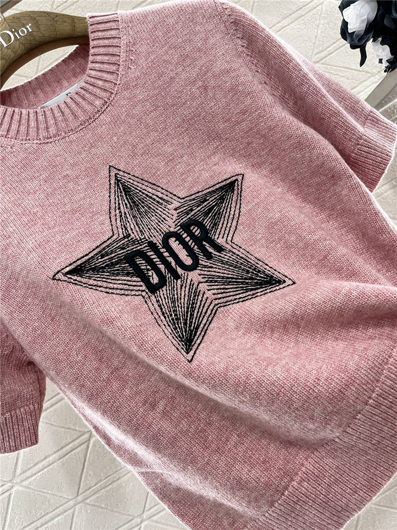 D10r D10ralps short-sleeved wool top pink