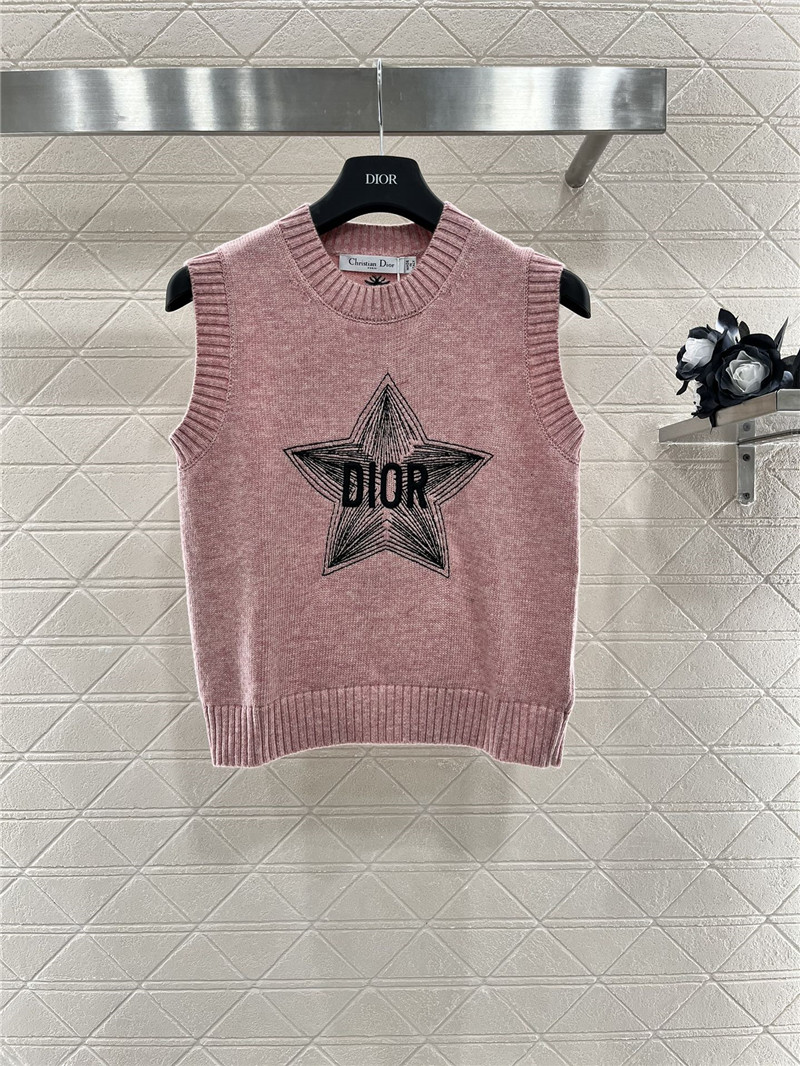 D10r D10ralps sleeveless wool top pink