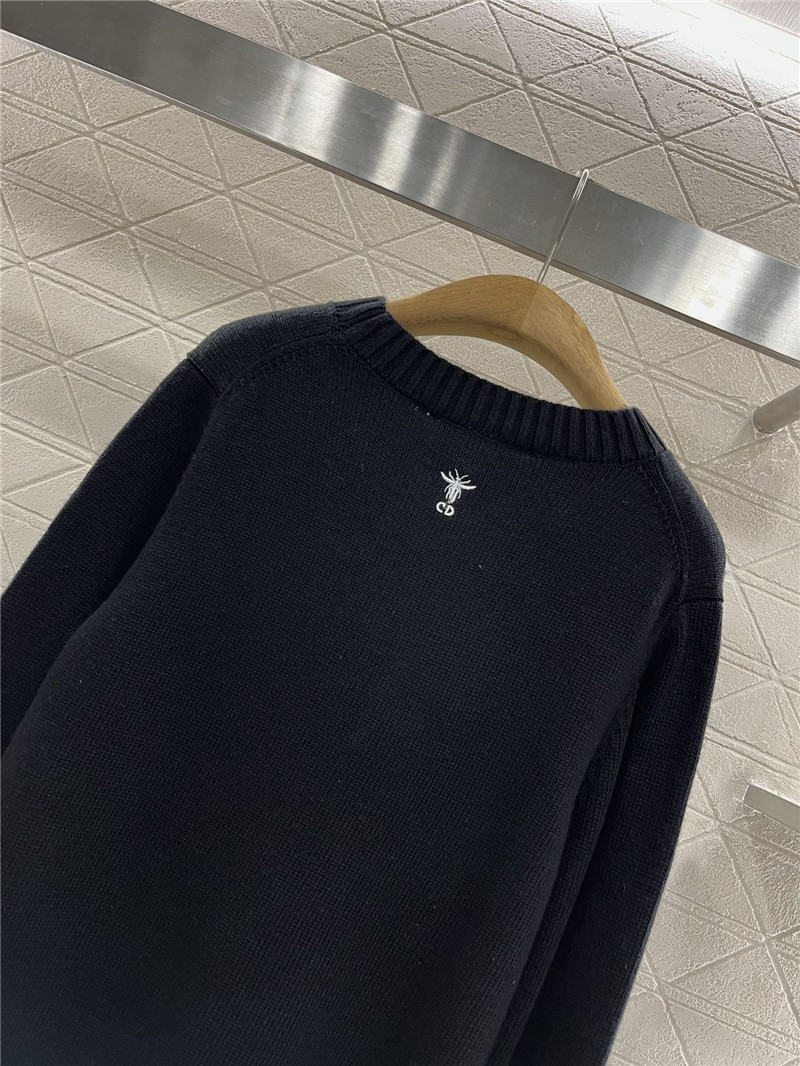 Dior DiorAlps Embroidery Wool Sweater Black