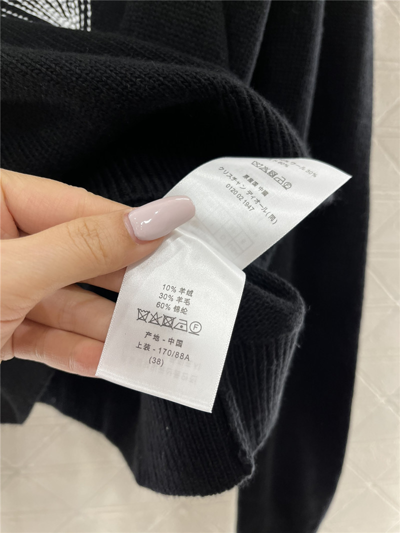 Dior DiorAlps Embroidery Wool Sweater Black