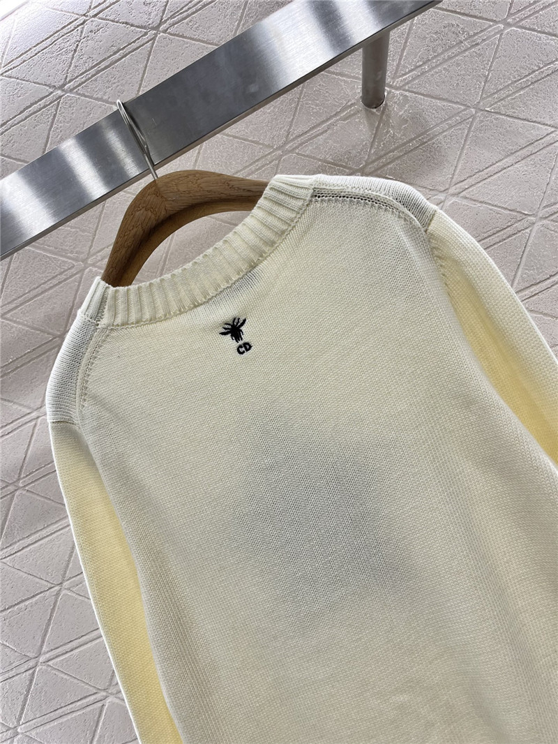 Dior DiorAlps Embroidery Wool Sweater Ivory
