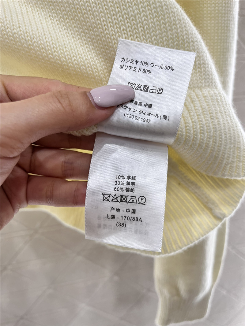 Dior DiorAlps Embroidery Wool Sweater Ivory